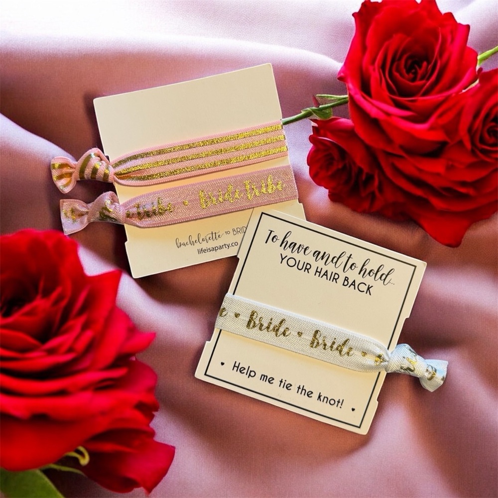 Bridal Party Gifts | Bride Tribe Elastic Hair Ties Bands